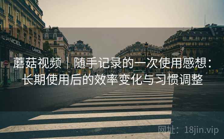 蘑菇视频|随手记录的一次使用感想:长期使用后的效率变化与习惯调整 第2张 蘑菇视频|随手记录的一次使用感想:长期使用后的效率变化与习惯调整 第2张