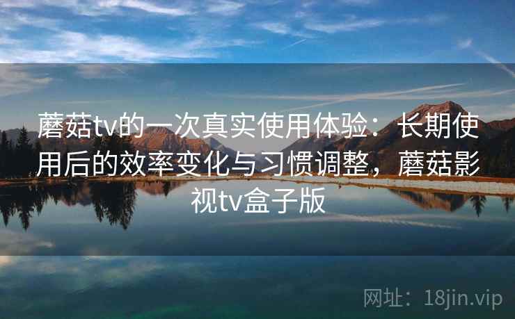 蘑菇tv的一次真实使用体验：长期使用后的效率变化与习惯调整，蘑菇影视tv盒子版  第2张