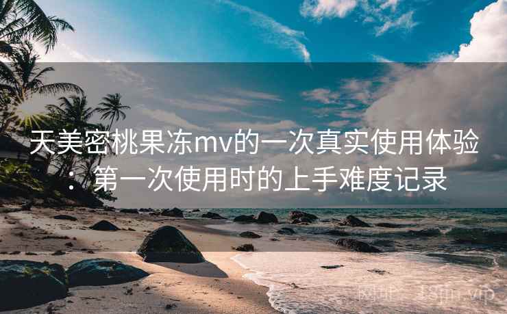 天美密桃果冻mv的一次真实使用体验：第一次使用时的上手难度记录  第2张