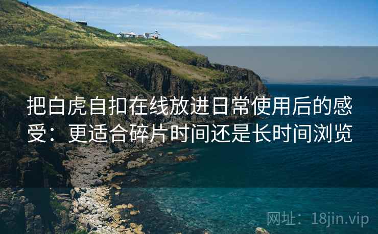 把白虎自扣在线放进日常使用后的感受：更适合碎片时间还是长时间浏览  第1张